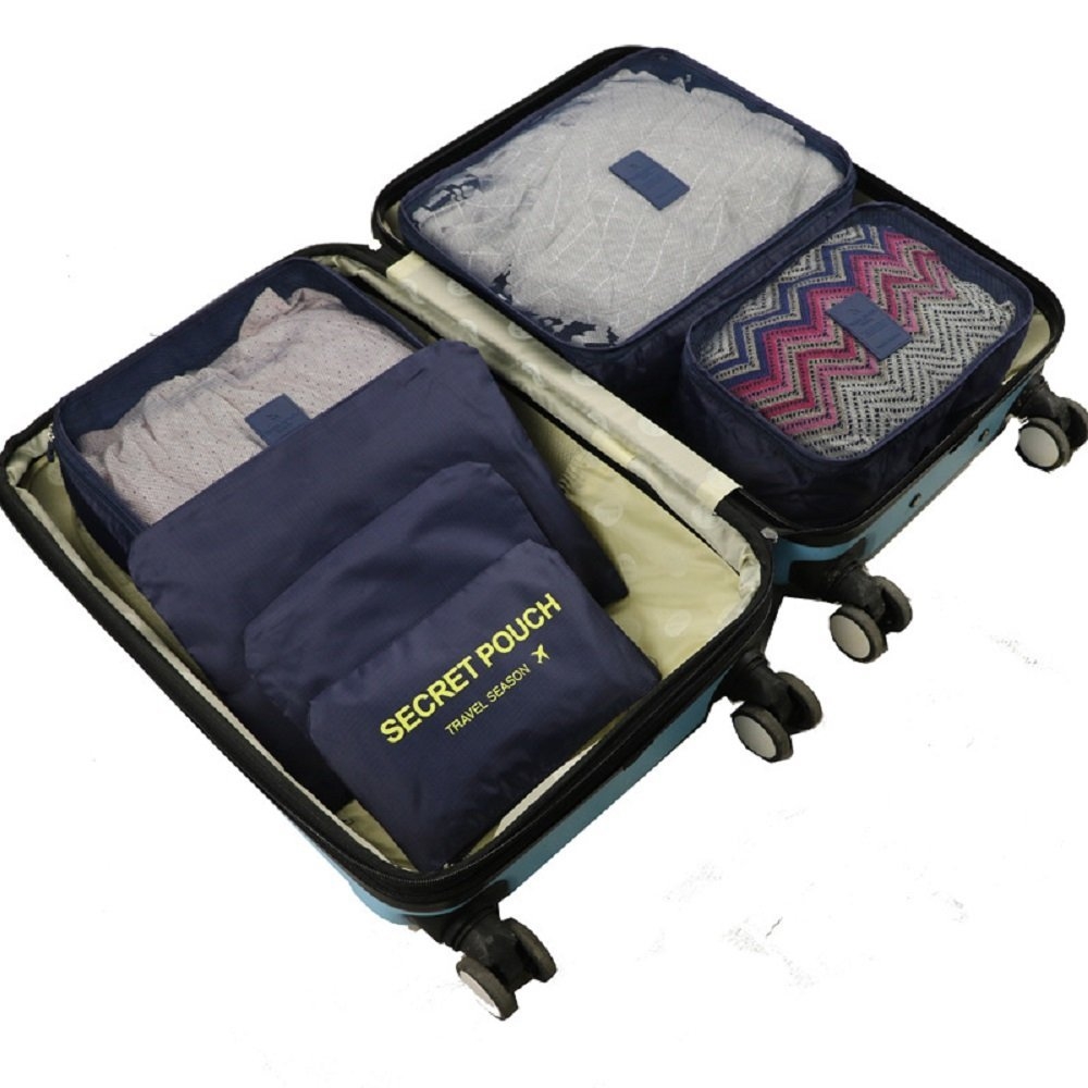 PEARL Koffer Organizer: 6er-Set Kleidertaschen für Koffer, Reisetasche &  Co., 6 Größen (Reise Ordnungstaschen)