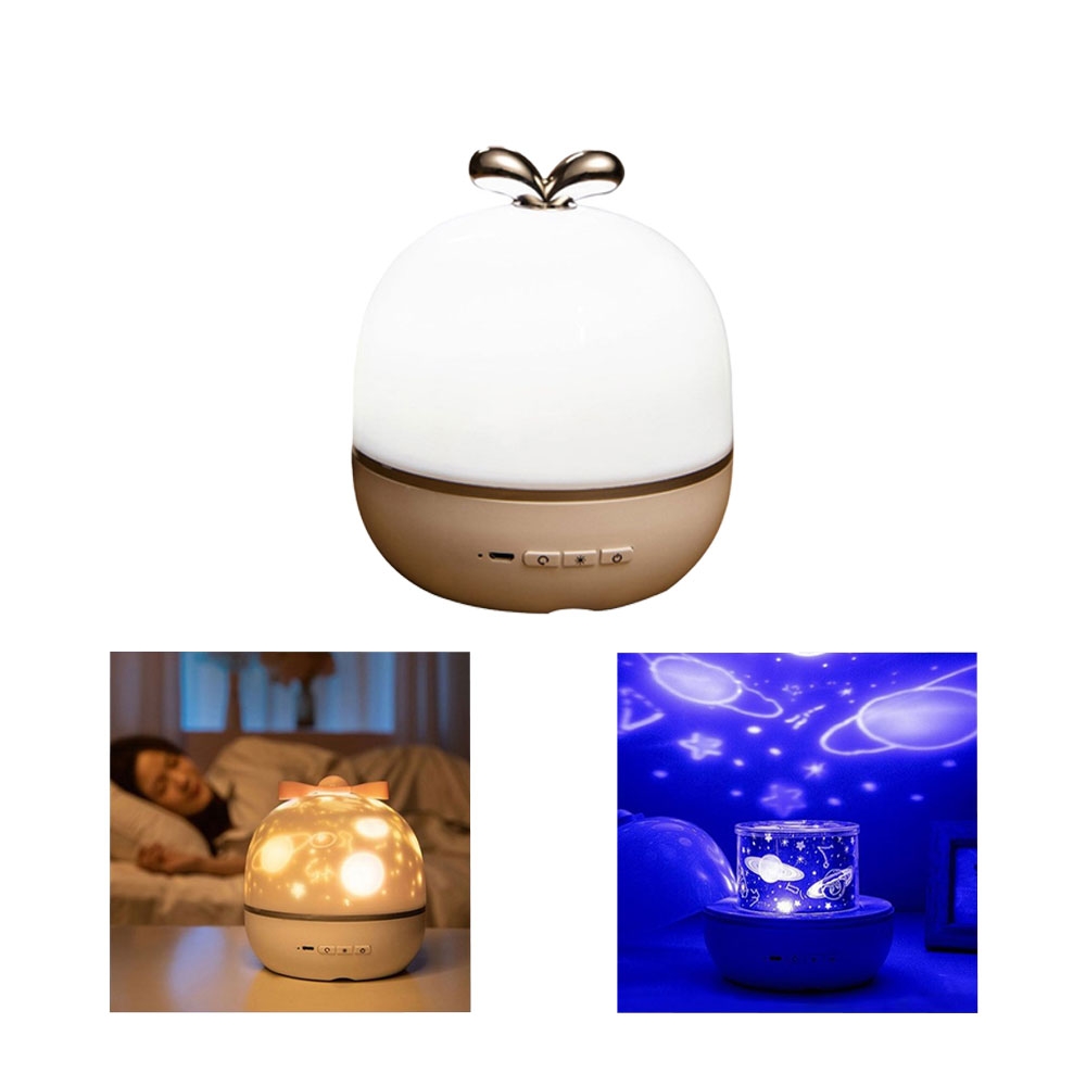 Image of 6in1 Mini LED Sternenhimmel Projektor 360° Drehung + Kinder Nachtlicht mit 6 Leuchtmodi bei Apfelkiste.ch