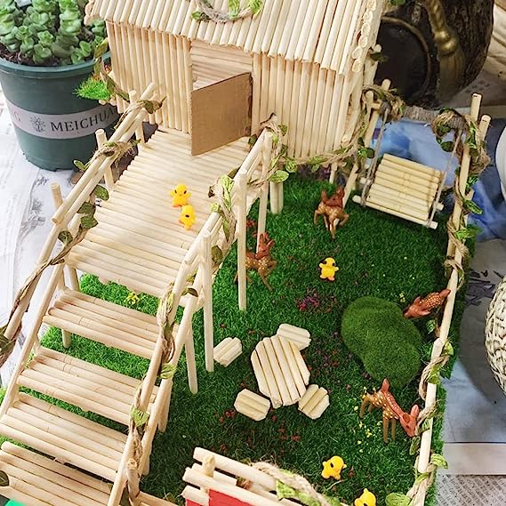15x15cm Miniatur Garten Kunst Rasen Deko Gras Bastel