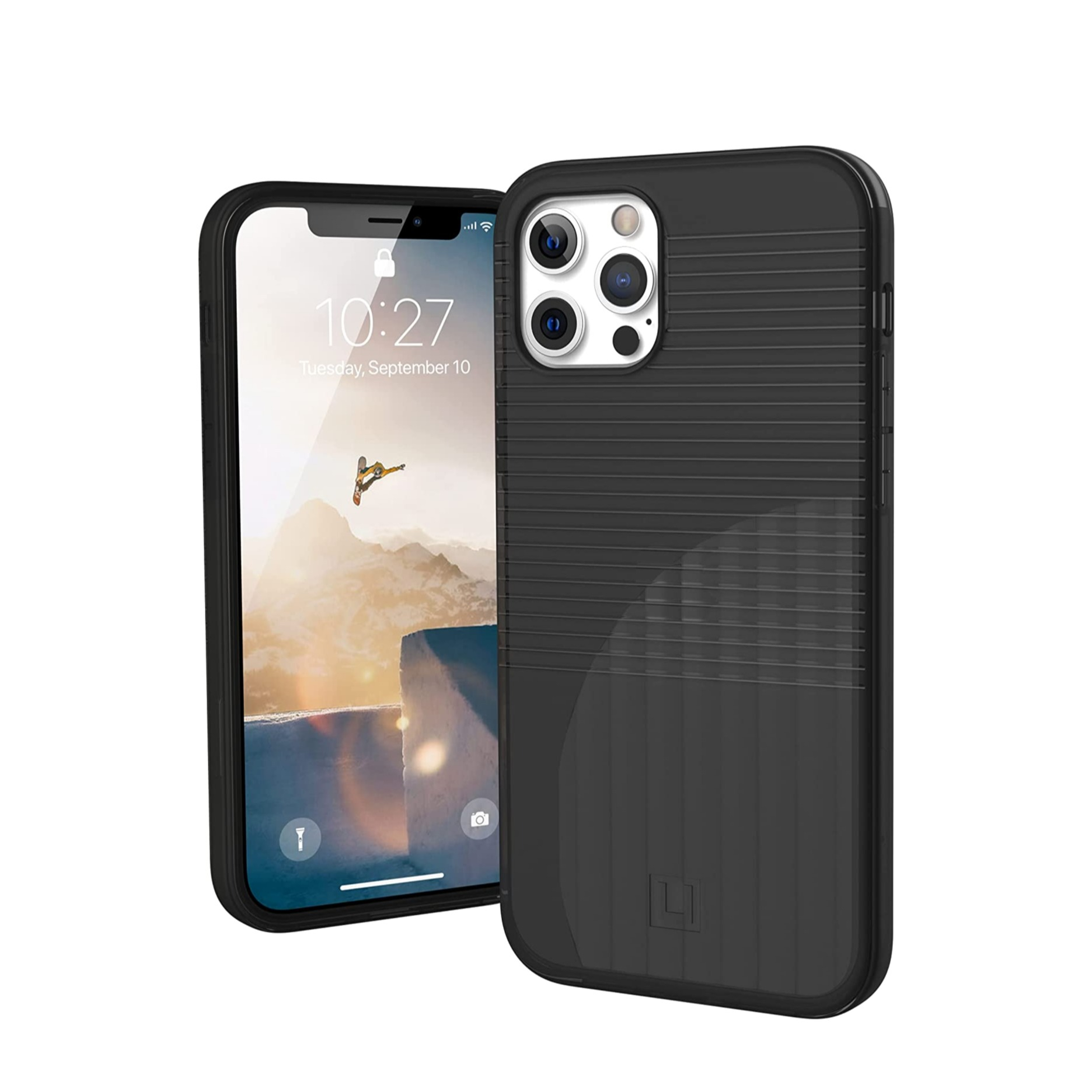 Image of UAG Urban Armor Gear [U] - iPhone 12 / iPhone 12 Pro Hybrid Hardcase Schutzhülle Aurora (11235Q313131) - Transparent (Ash) bei Apfelkiste.ch