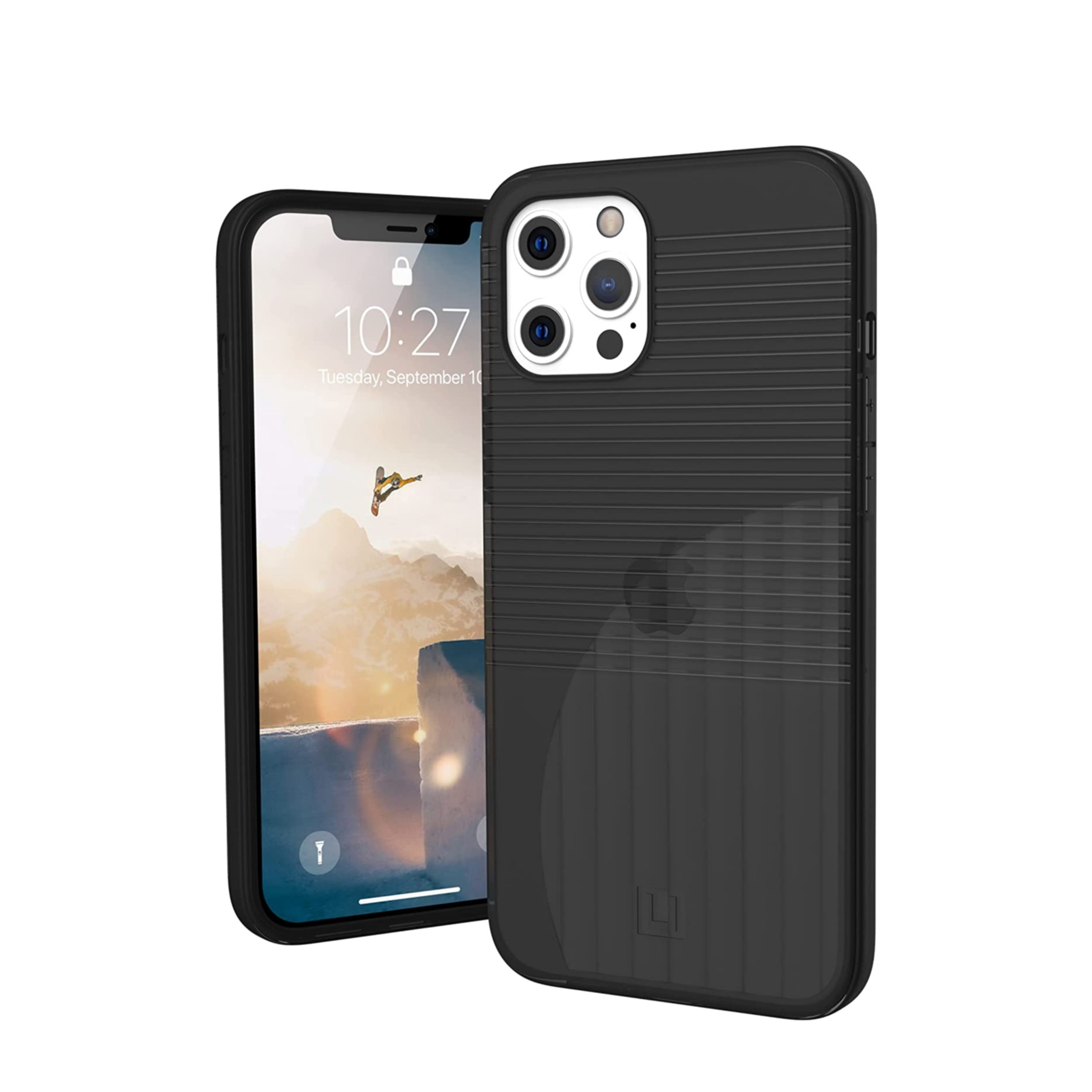 Image of UAG Urban Armor Gear [U] - iPhone 12 Pro Max Hybrid Hardcase Schutzhülle Aurora (11236Q313131) - Transparent (Ash) bei Apfelkiste.ch