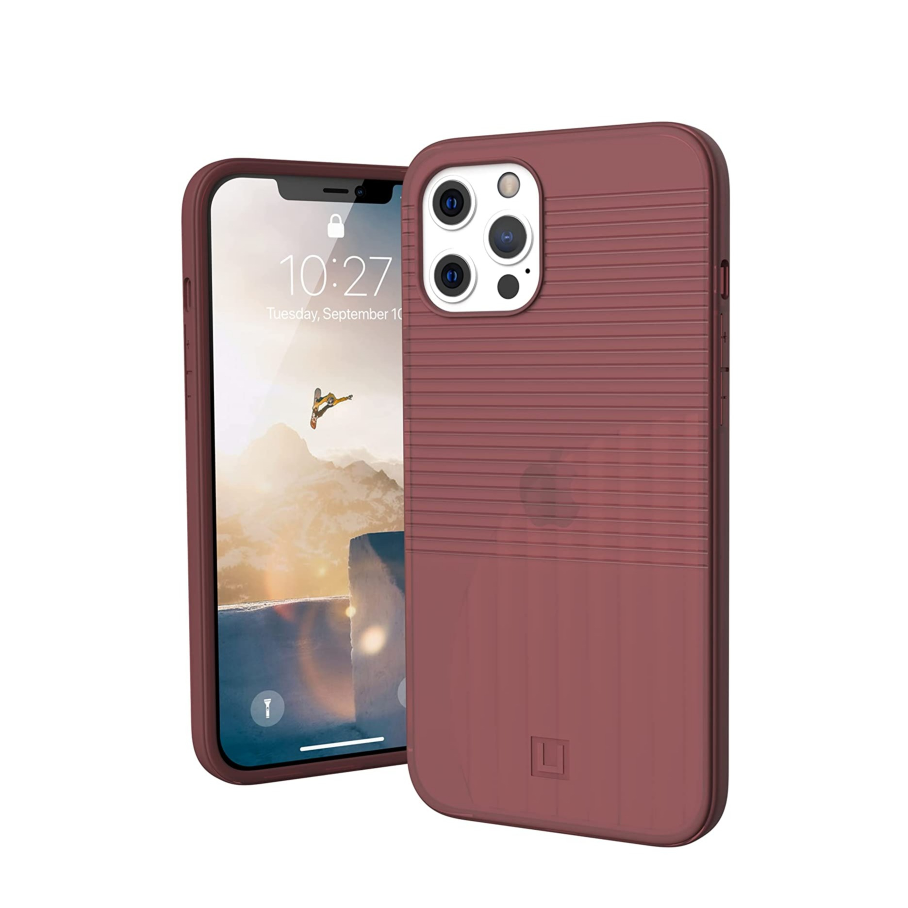 Image of UAG Urban Armor Gear [U] - iPhone 12 Pro Max Hybrid Hardcase Schutzhülle Aurora (11236Q314848) - Dusty Rose bei Apfelkiste.ch