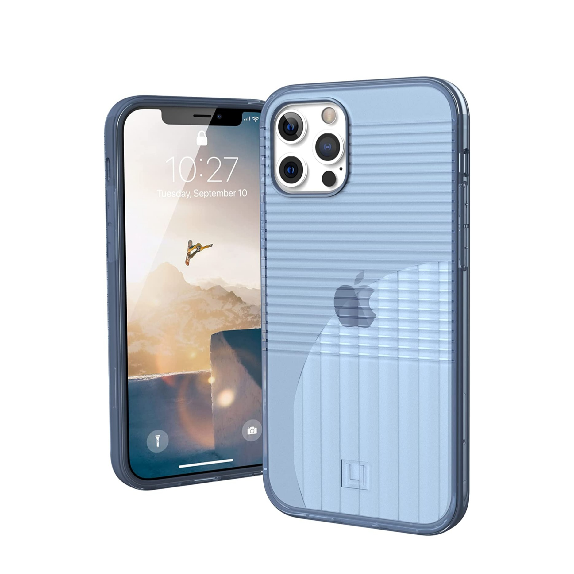 Image of UAG Urban Armor Gear [U] - iPhone 12 Pro Max Hybrid Hardcase Schutzhülle Aurora (11236Q315151) - Hellblau bei Apfelkiste.ch