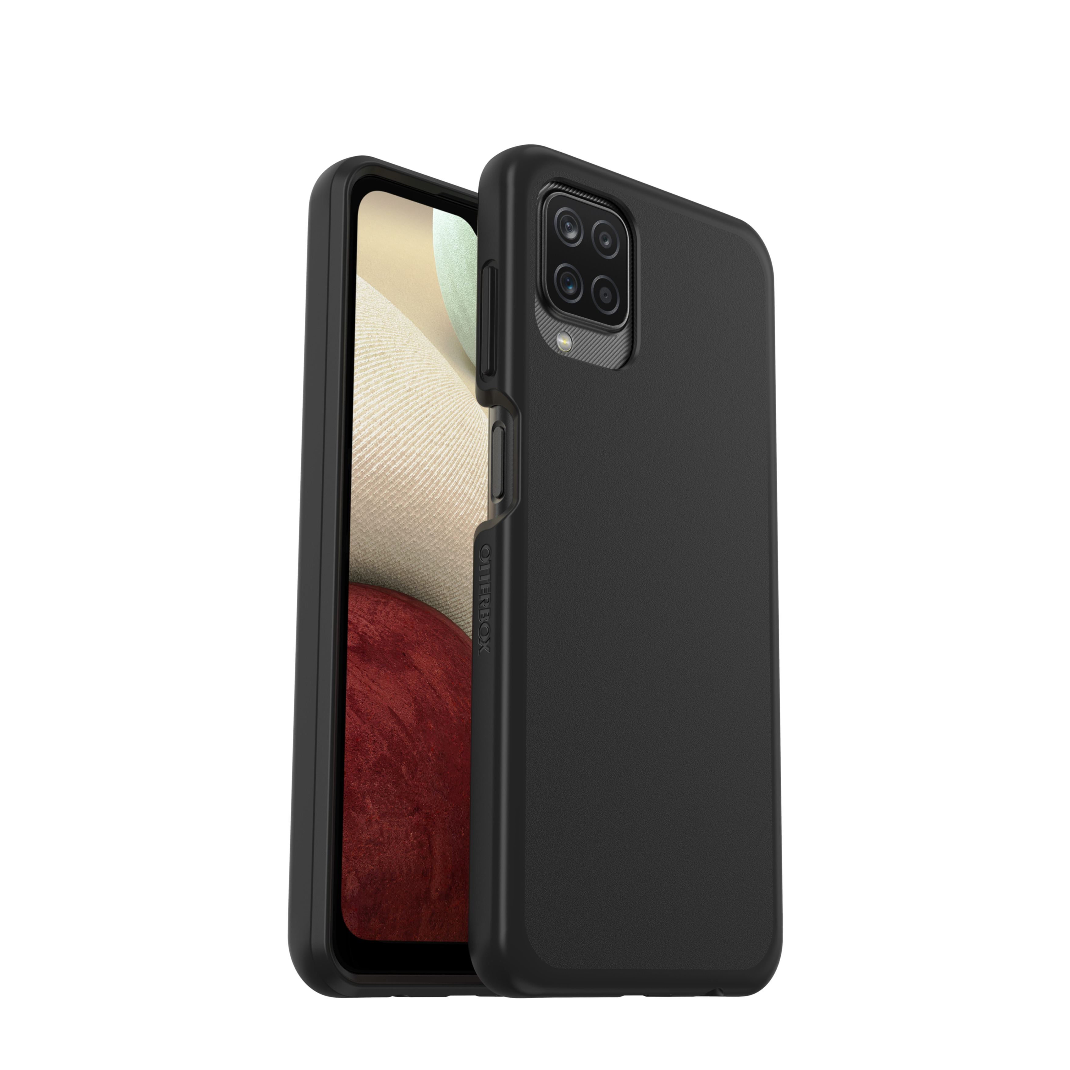 Image of Otterbox - Samsung Galaxy A12 Hybrid Hülle TPU Bumper + Hardcase Rückseite React Series (77-82314) - Schwarz bei Apfelkiste.ch