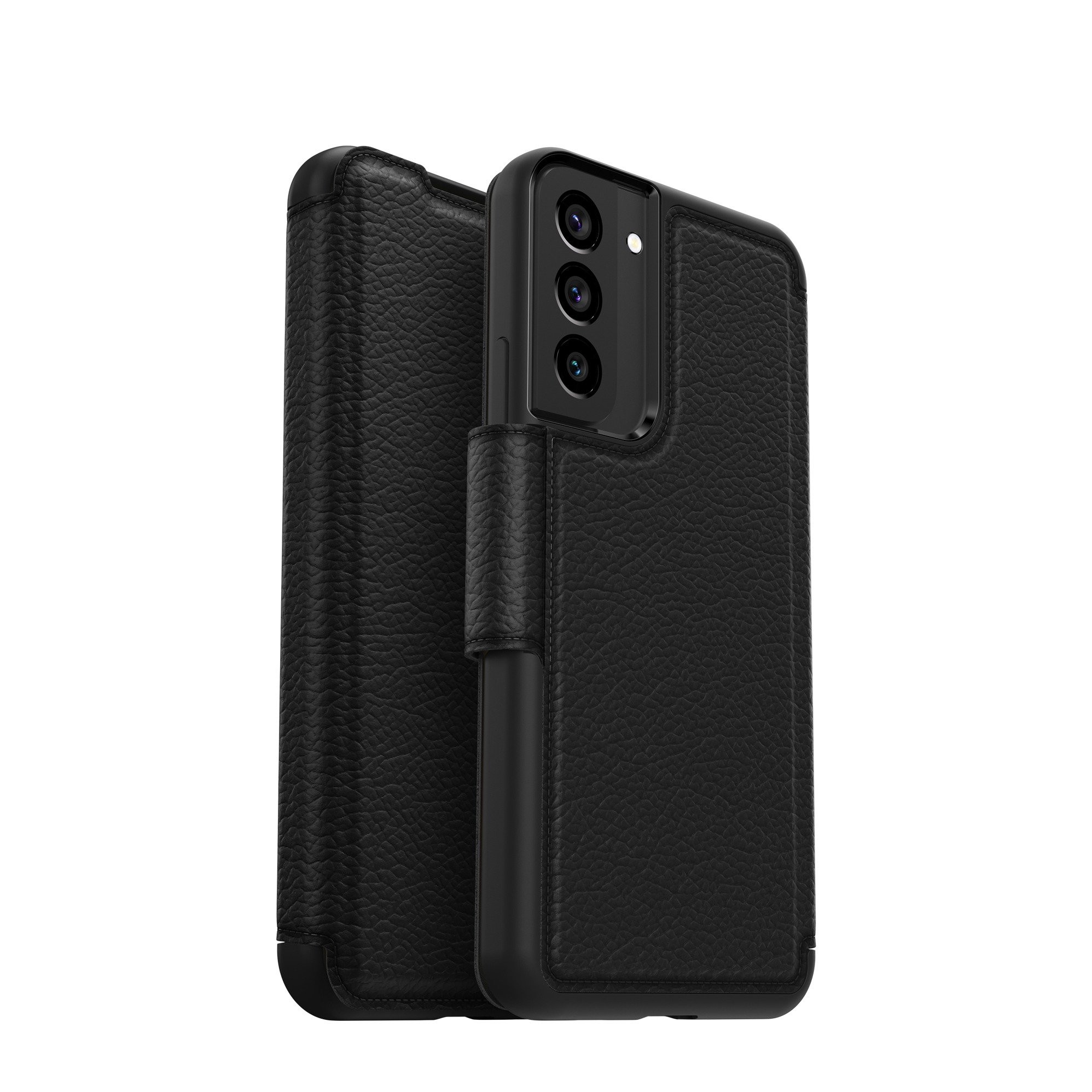 Image of Otterbox - Samsung Galaxy S22+ Plus 5G Echtleder Book Cover Tasche Strada Series (77-86492) - Schwarz bei Apfelkiste.ch