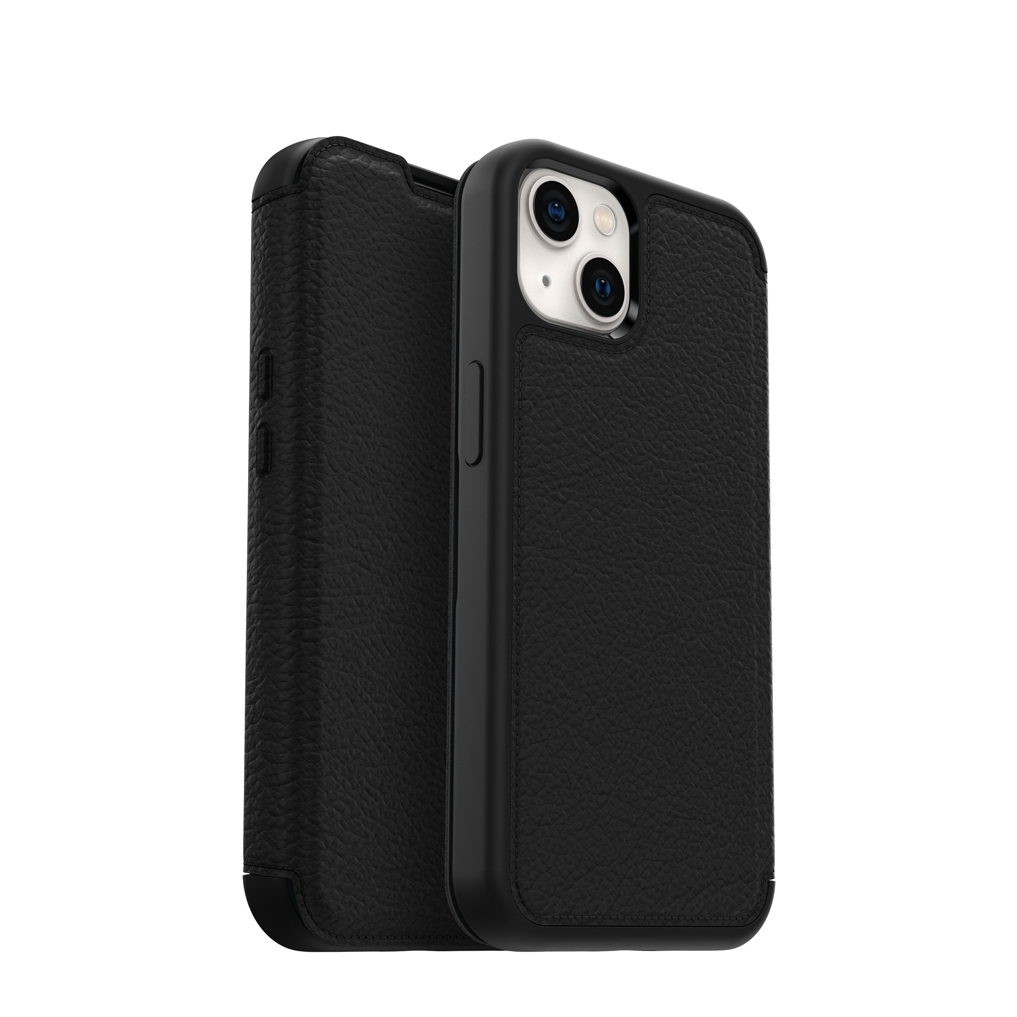 Image of Otterbox - iPhone 13 Echtleder Book Cover Tasche Strada Series (77-85812) - Schwarz bei Apfelkiste.ch