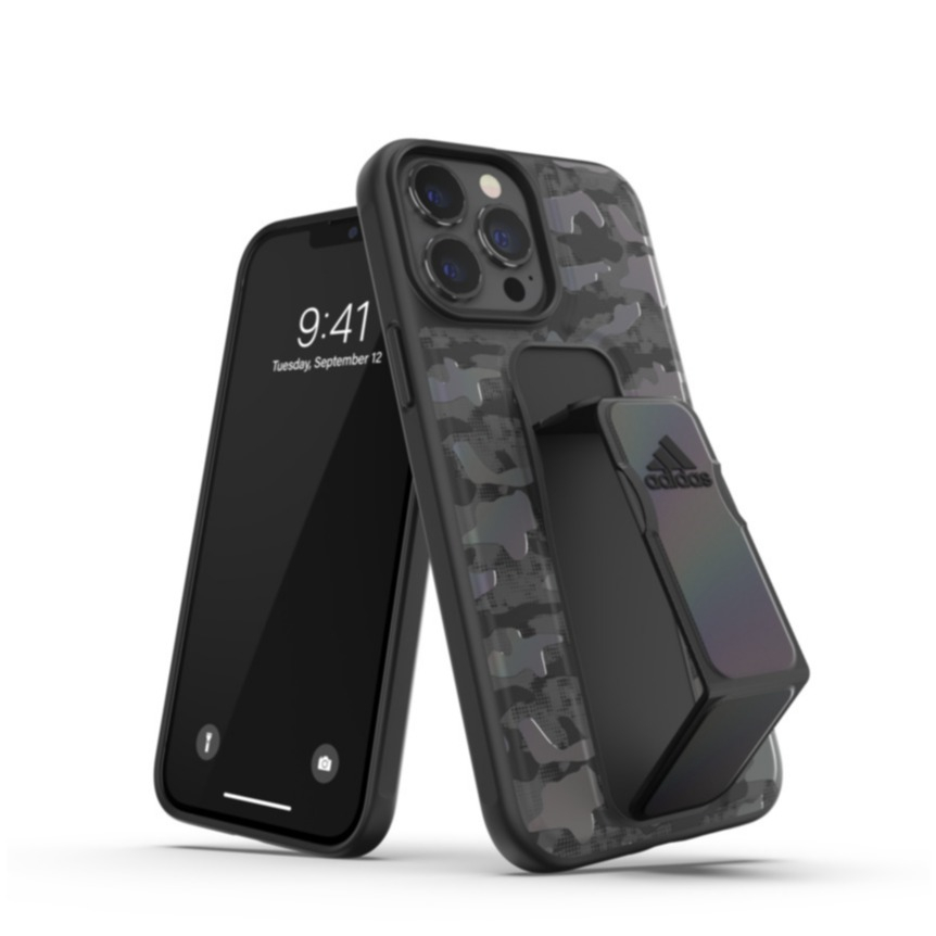 Image of adidas Sports - iPhone 13 Pro Max PU Hülle Grip Case Camo (47247) - Schwarz / Grau bei Apfelkiste.ch