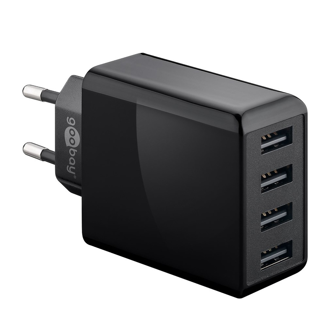 Image of Goobay - (30W/3A) 4-fach USB 2.0 Ladegerät (44953) - Schwarz bei Apfelkiste.ch