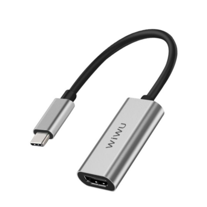 Image of Wiwu - USB C Multiport Adapter mit 4K HDMI - Dunkelgrau (Space Grau) bei Apfelkiste.ch