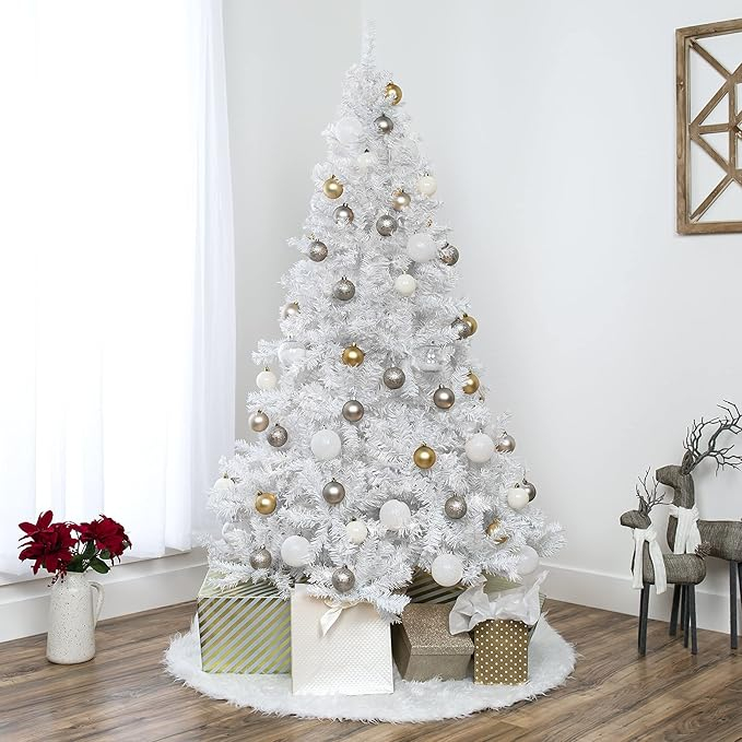 160cm) Christbaum Knstlicher Weihnachtsbaum Weiss