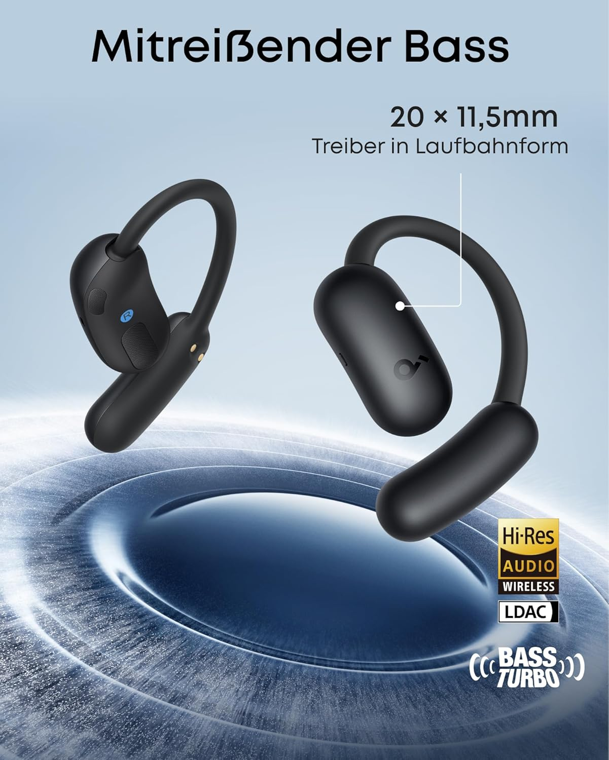 Soundcore by Anker AeroFit 2 AI Open-Ear Kopfhörer