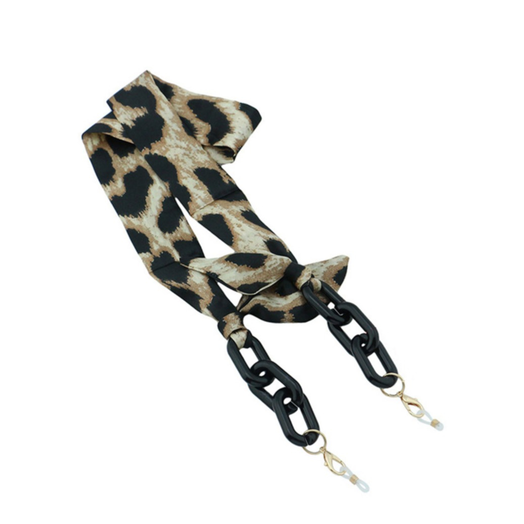 Image of (85cm) Eyewear Halter Brillenkette Sonnenbrillenband Stoff - Leo bei Apfelkiste.ch