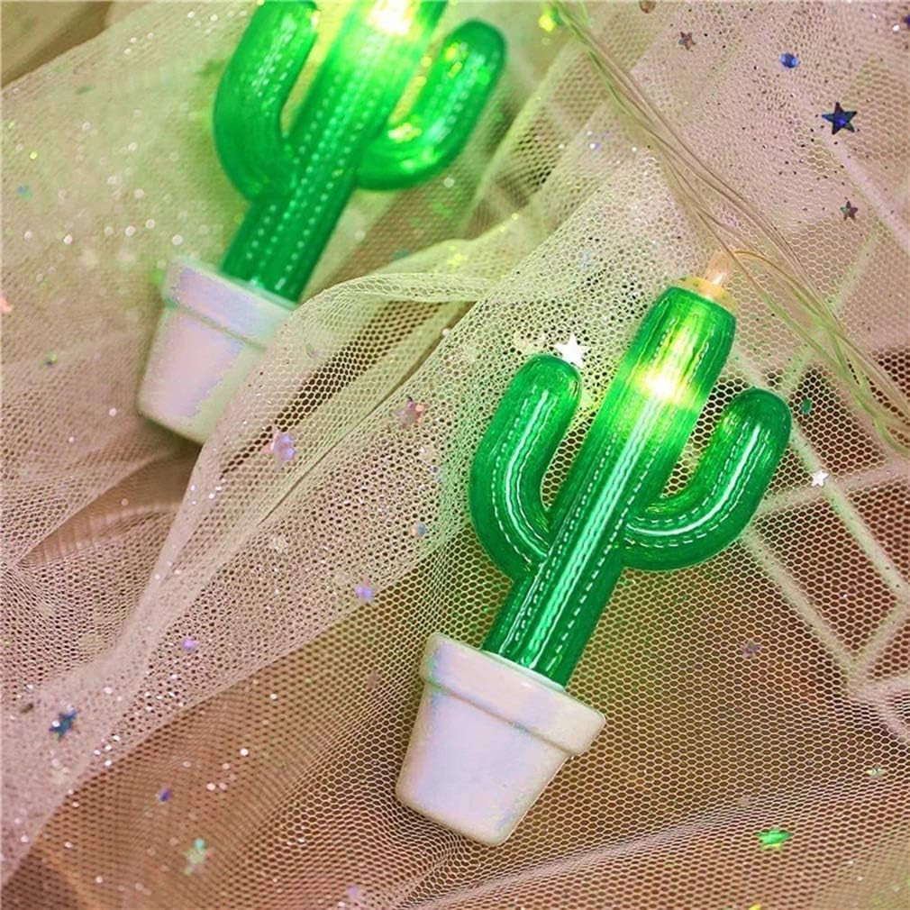 3m) 20 LED's Sommer Deko USB Lichterkette Kaktus