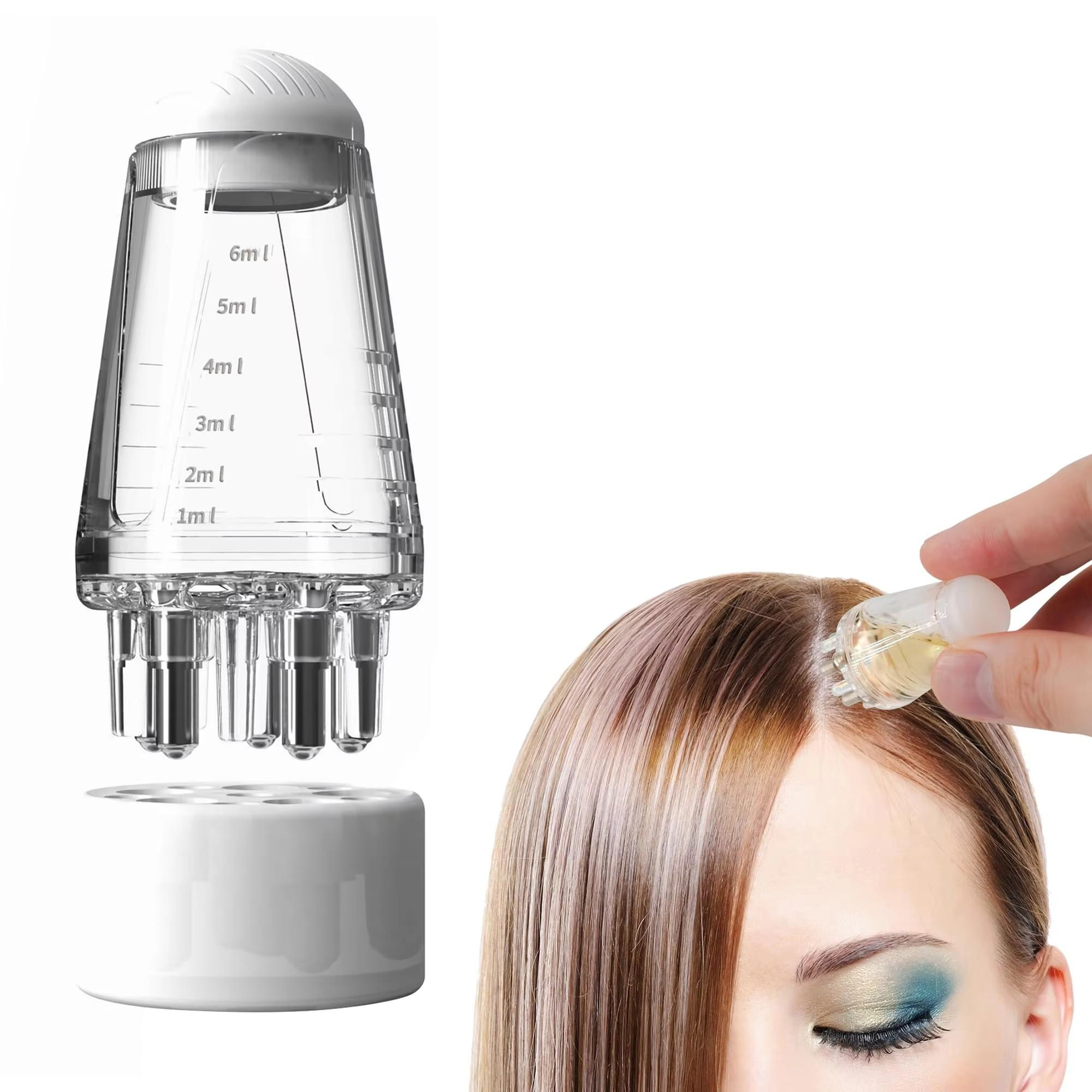 Haaröl-Applikator Mit Skala & Kopfhaut-Massagebürste – 160 Ml Flasche Für Haarfarbe, Öl & Pflege