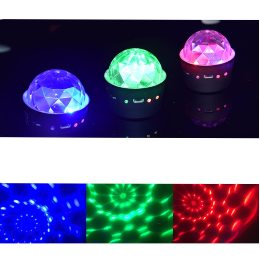 Image of 5W Soundgesteuerte Mini LED Discokugel Multicolor Partylicht (RGB Farben) bei Apfelkiste.ch