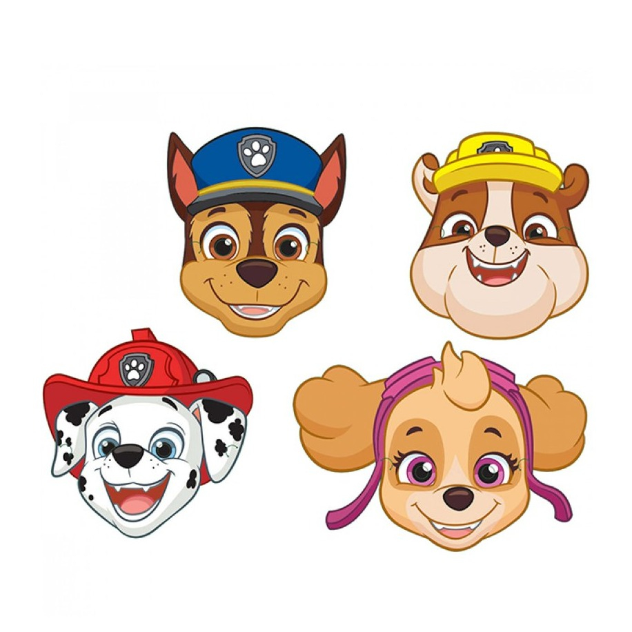 Image of (8er Set) Masken Kinder Pappmaske Party Verkleidung - Paw Patrol bei Apfelkiste.ch
