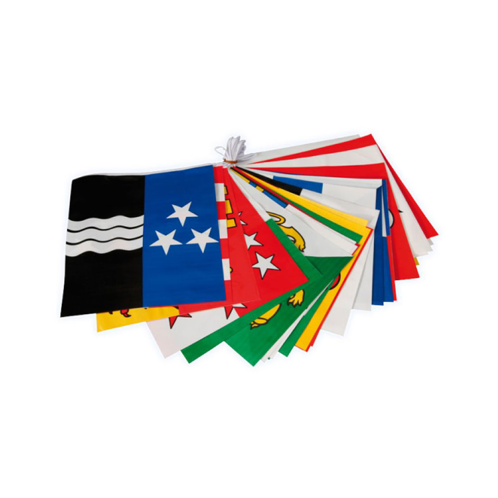 Image of (8m) Schweizer Kantone Fahnen Girlande Party Dekoration - Bunt bei Apfelkiste.ch