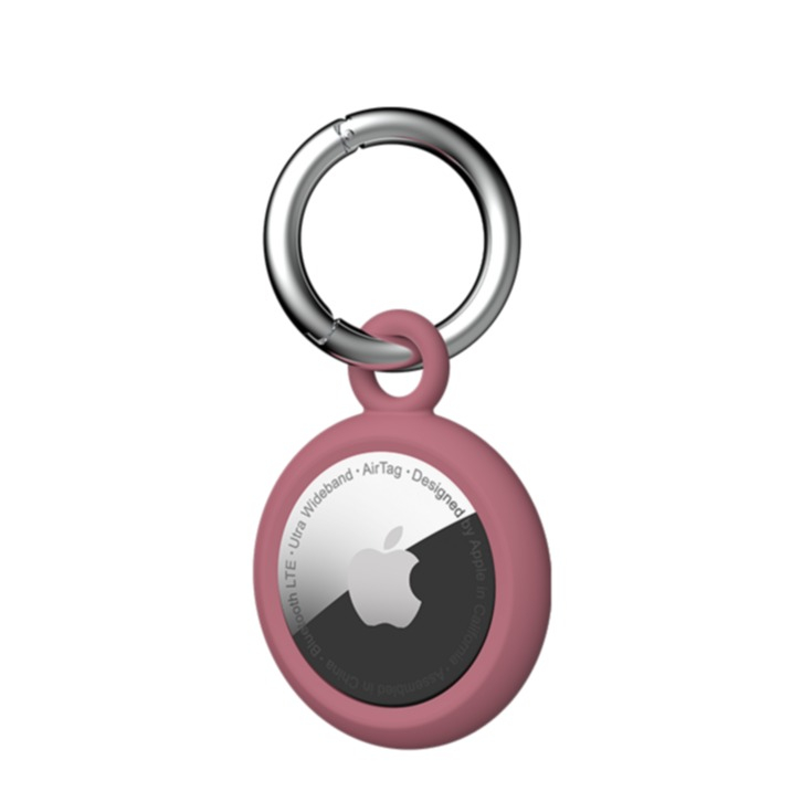 Image of UAG Urban Armor Gear [U] - Apple AirTag Antimikrobielle Silikon Schutzhülle Dot Keychain + Schlüsselring (16320V314848) - Dusty Rose bei Apfelkiste.ch