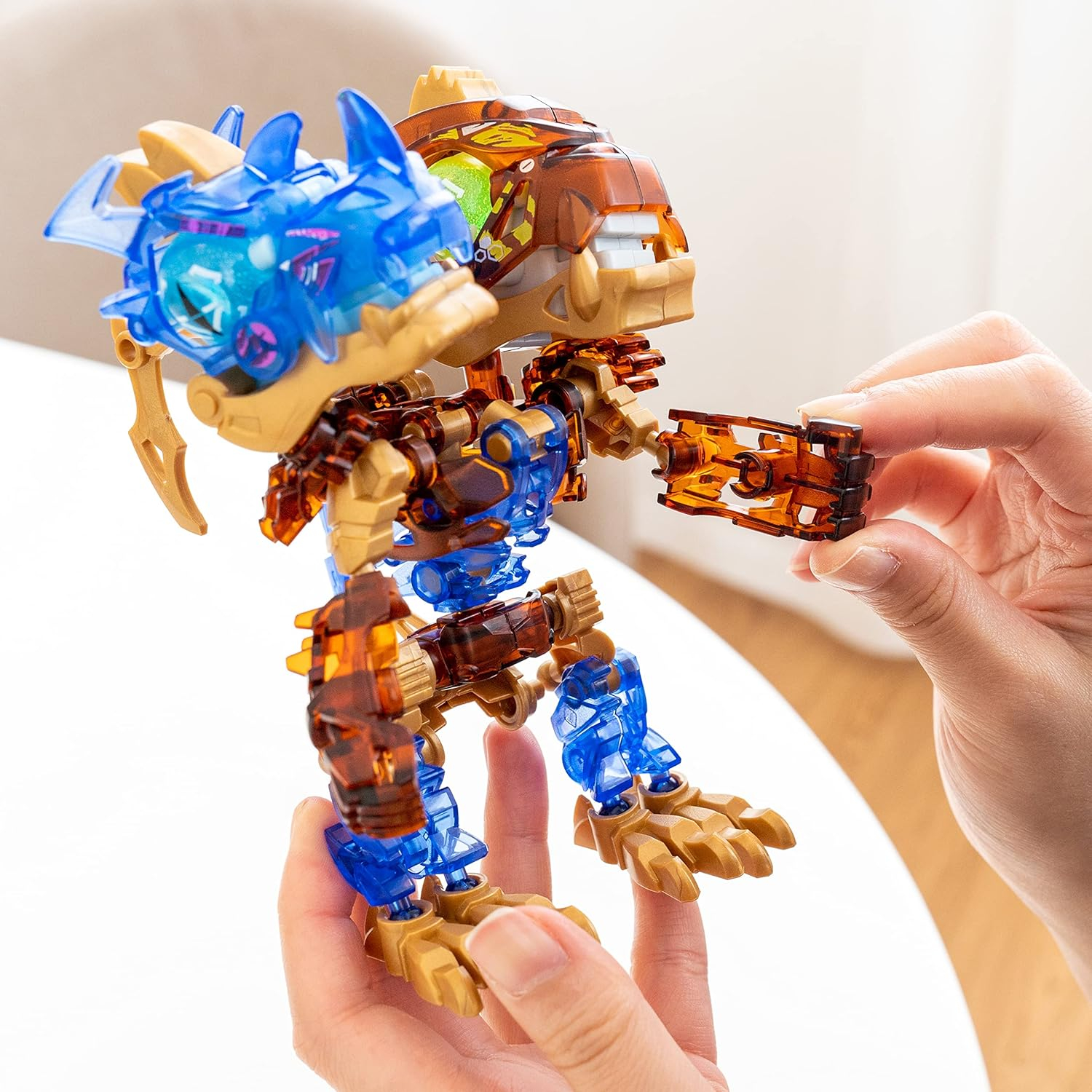 YCOO Biopod Battle Duo Pack - Elektronische Dinosaurier Zum Bauen Mit Licht & Sound