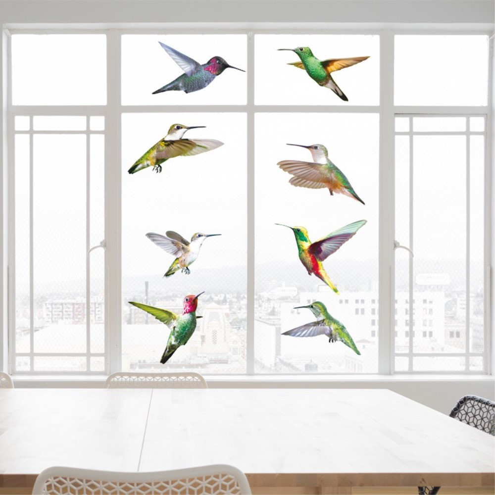  Vogel Anti Kollisions Fenster Aufkleber, 24 Stück Anti