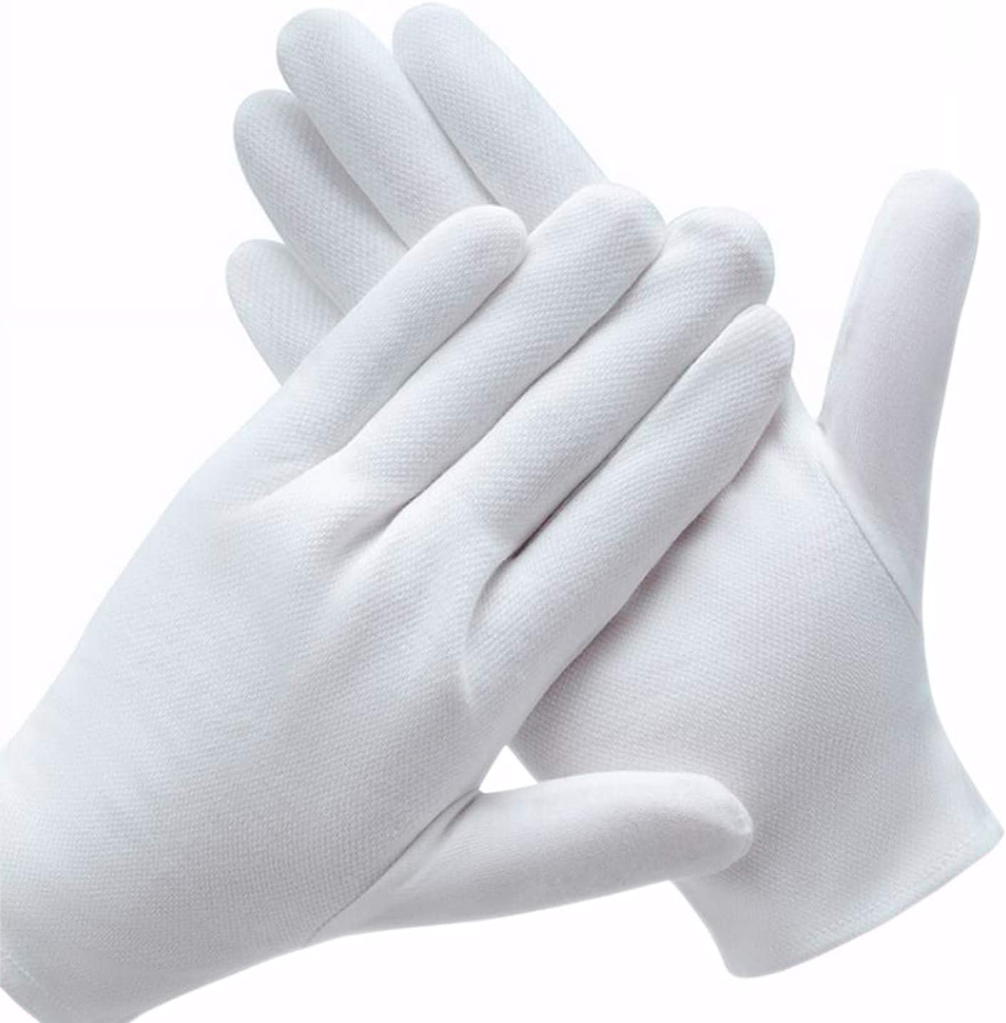 Weiße Baumwoll-Handschuhe – Größe L – Ideal Für Kosmetikstudio, Schutz & Feinarbeit