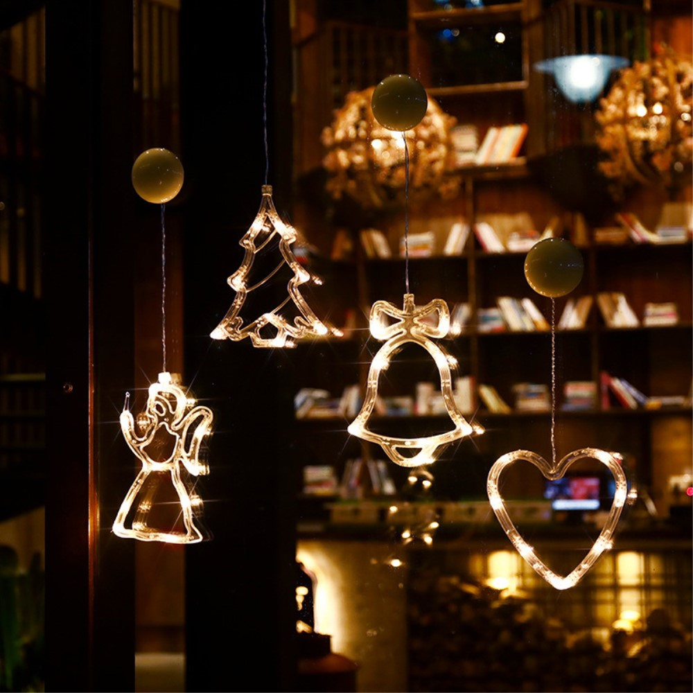 19x15cm) Weihnachts LED Deko Licht Glocke Warmweiss