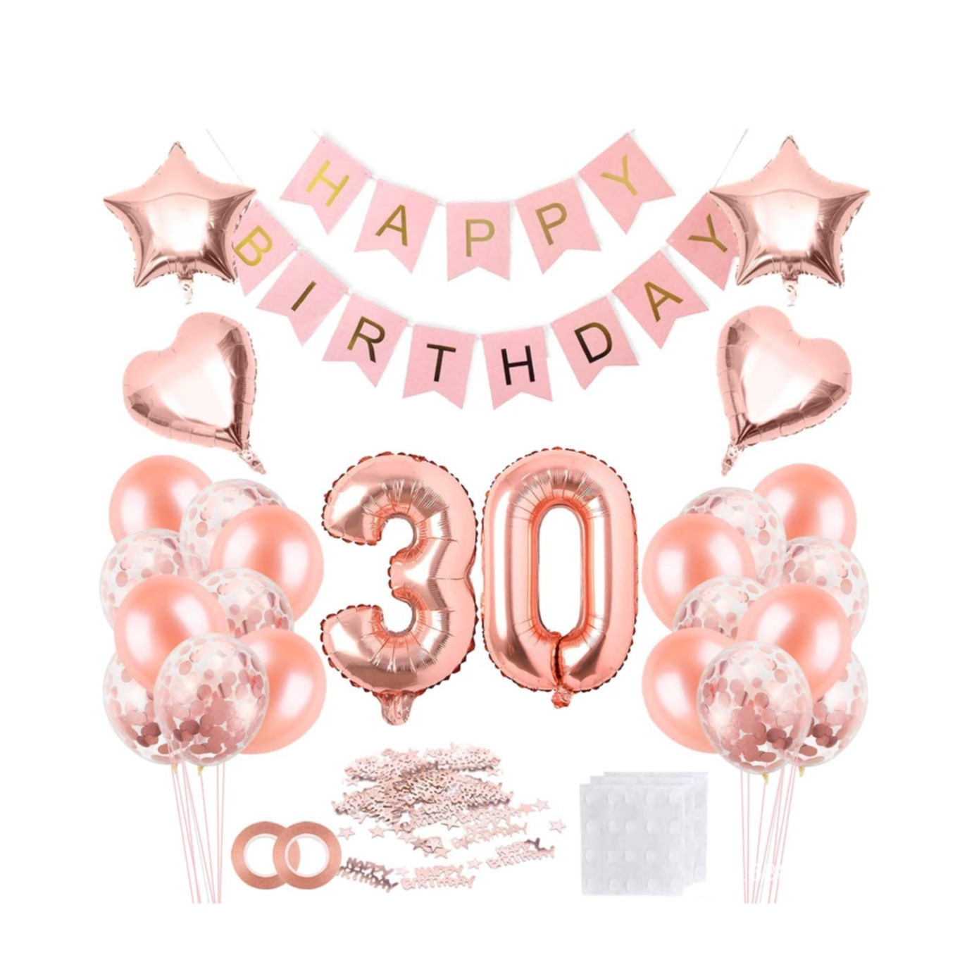 73 tlg Happy Birthday Girlande 30 Geburtstag Ros gold 73-tlg-happy-birthday-girlande-30-geburtstag-ros-gold