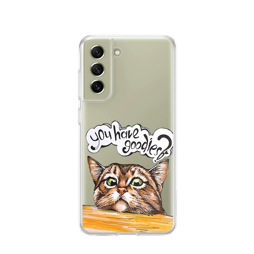 Image of Apfelkiste © - Samsung Galaxy S21 FE 5G Gummi Case Hülle Ultra Thin You Have Goodies - Transparent bei Apfelkiste.ch