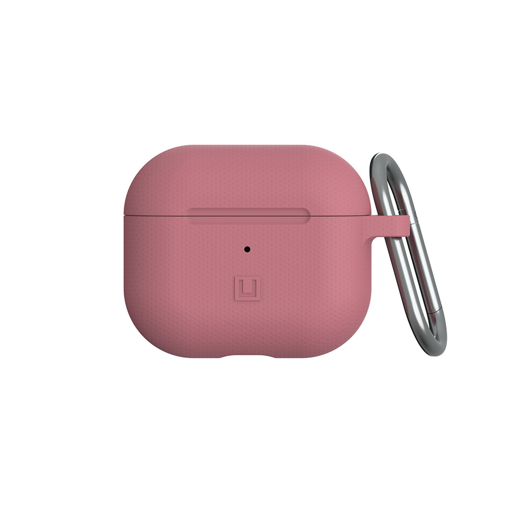 Image of UAG Urban Armor Gear [U] - AirPods (3. Generation) Antibakterielle Dot Silikon Hülle mit Karabinerhaken (10292V314848) - Dusty Rose bei Apfelkiste.ch