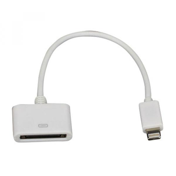 Image of (15cm) Lightning auf 30-polig Adapter Kabel für Apple Geräte - Weiss bei Apfelkiste.ch