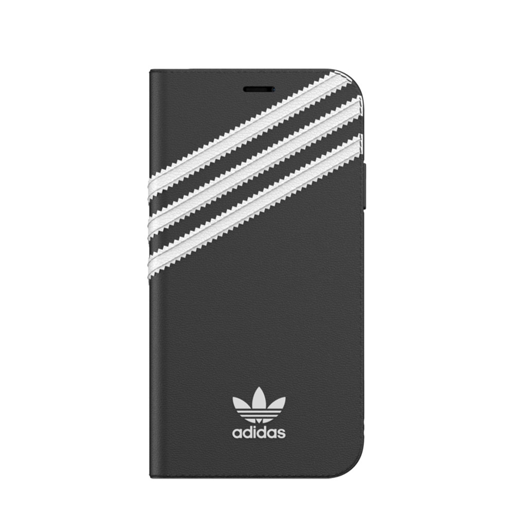 Image of adidas Originals - iPhone 11 Booklet Case Leder Etui Tasche (36538) - Schwarz / Weiss bei Apfelkiste.ch