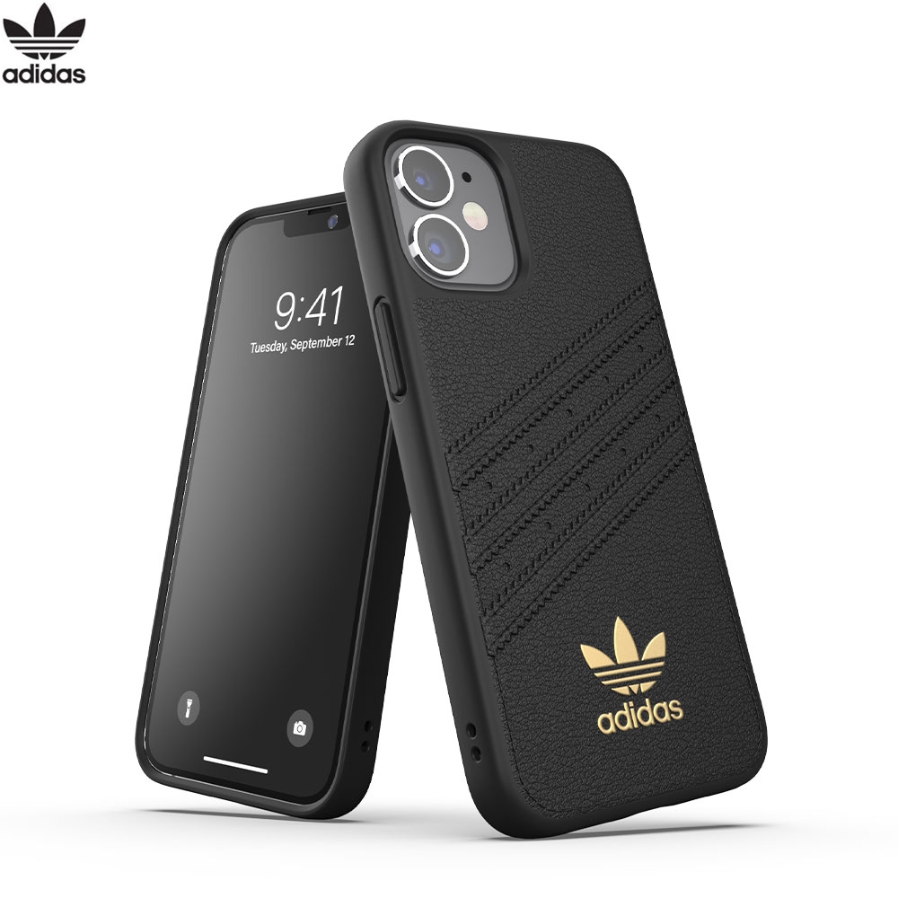 iPhone 12 Mini Hülle Moulded PU Leder Premium (42274) - Schwarz