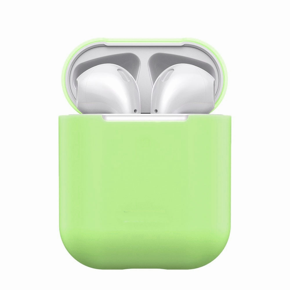 Image of AirPods (1. & 2. Generation) Silikon Case Schutzhülle Abdeckung - Mintgrün (Matt) bei Apfelkiste.ch