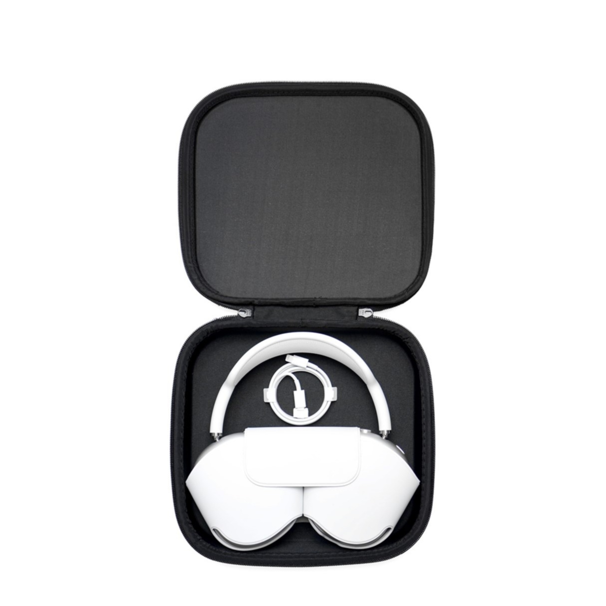 Image of AirPods Max EVA Kunststoff Schutztasche Hartschale - Schwarz bei Apfelkiste.ch