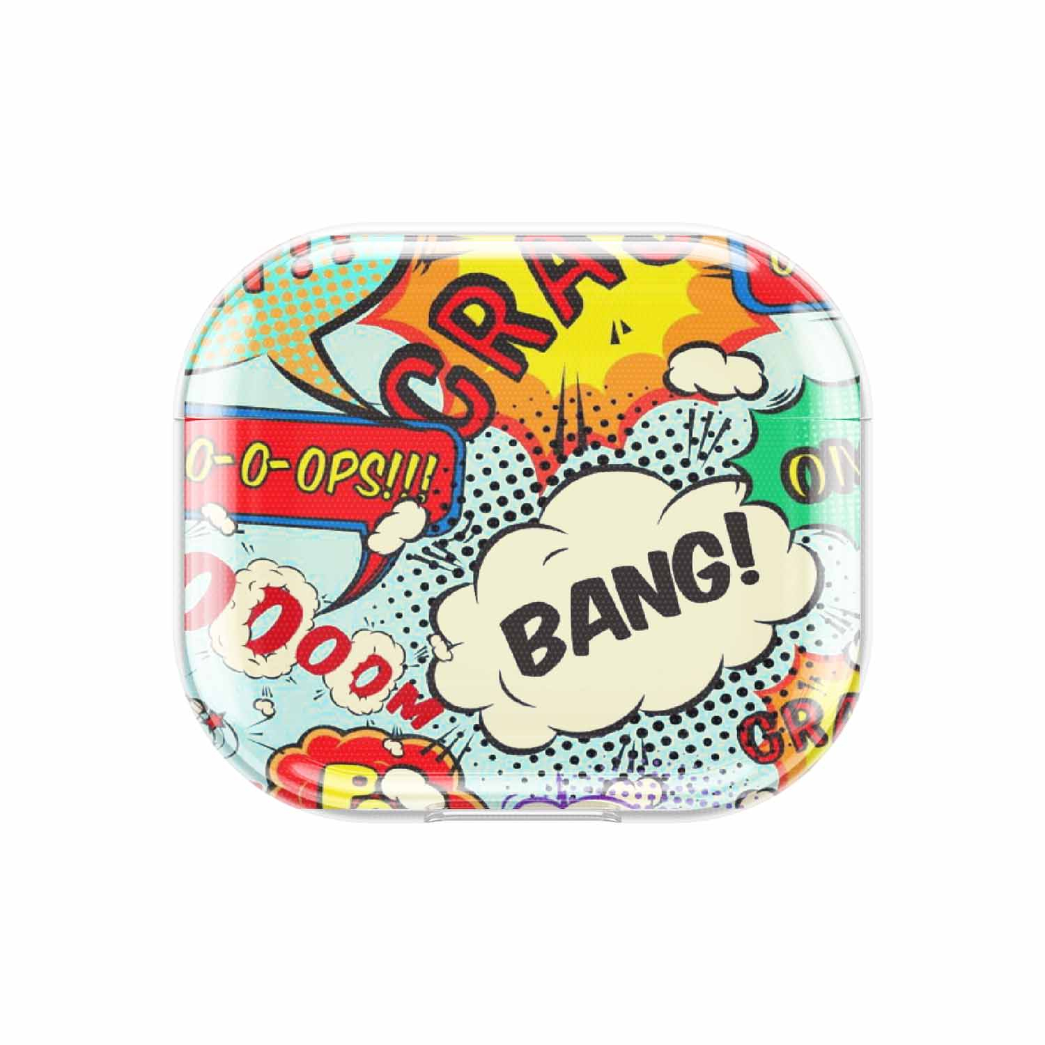 Image of Apfelkiste - AirPods (3. Generation) Gummi Schutzhülle Bang Boom Pow - Bunt bei Apfelkiste.ch