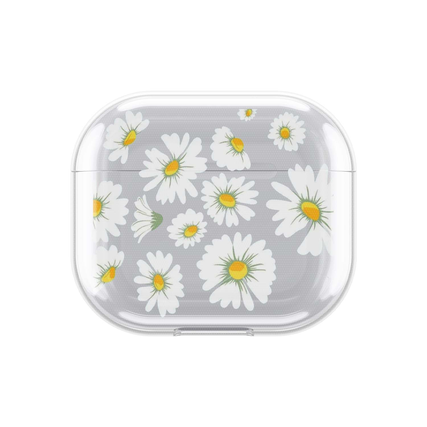 Image of Apfelkiste - AirPods (3. Generation) Gummi Schutzhülle Daisy Flower - Transparent bei Apfelkiste.ch