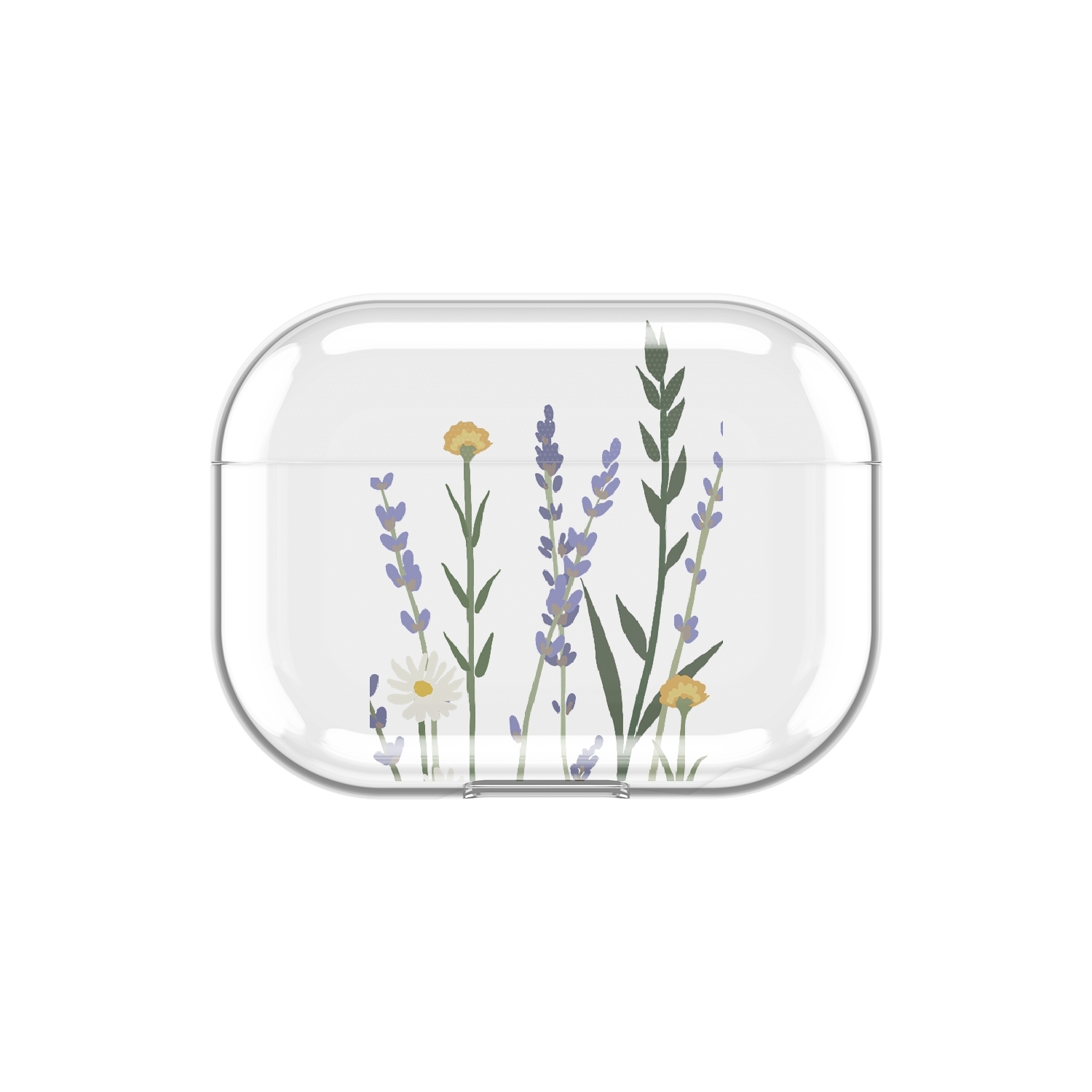 Image of Apfelkiste - AirPods Pro Gummi Schutzhülle Blumenwiese - Transparent bei Apfelkiste.ch