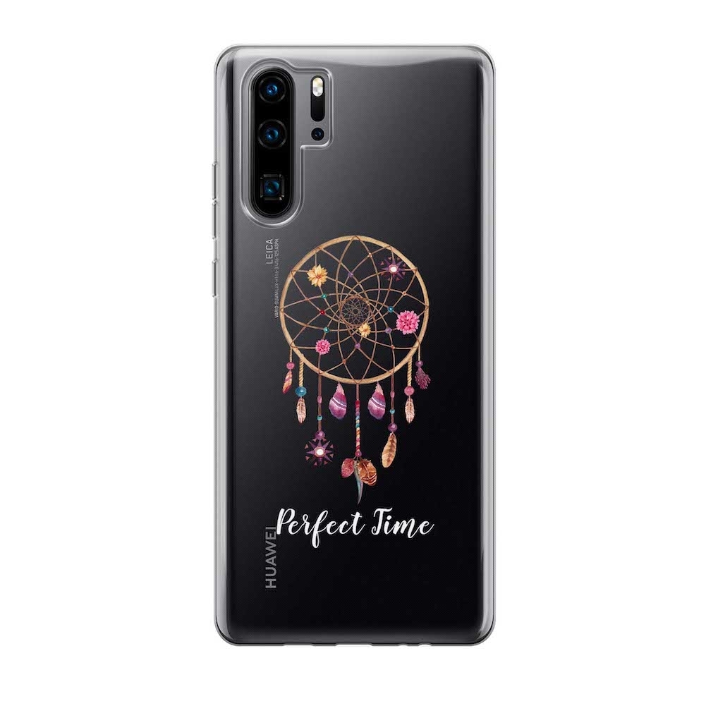 Image of Apfelkiste - Huawei P30 Pro New Edition / P30 Pro Gummi Schutzhülle Perfect Time - Transparent bei Apfelkiste.ch