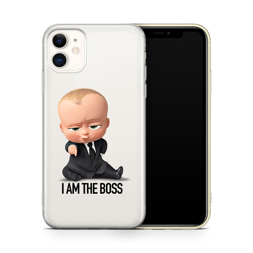 Image of Apfelkiste - iPhone 11 Gummi Schutzhülle I am The Boss - Transparent bei Apfelkiste.ch