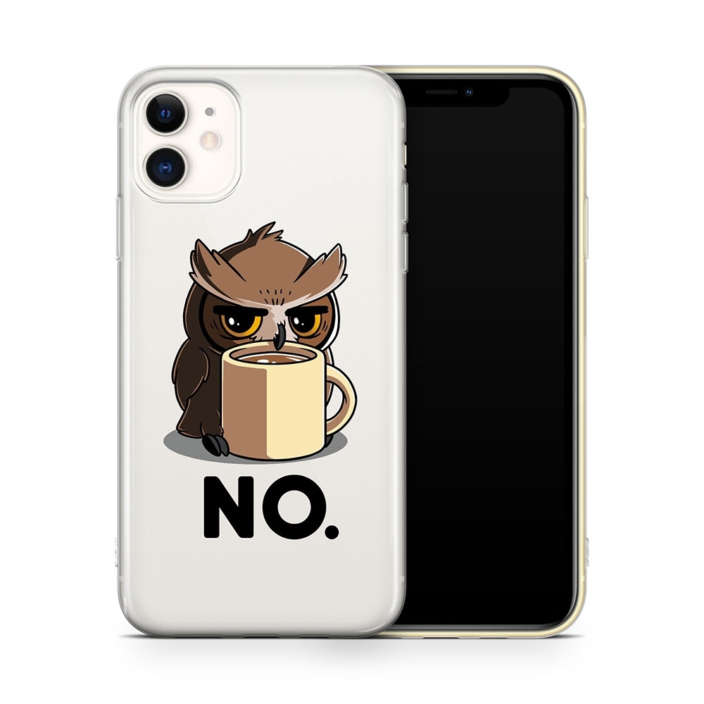 Image of Apfelkiste - iPhone 11 Gummi Schutzhülle Morgenmuffel - Transparent bei Apfelkiste.ch