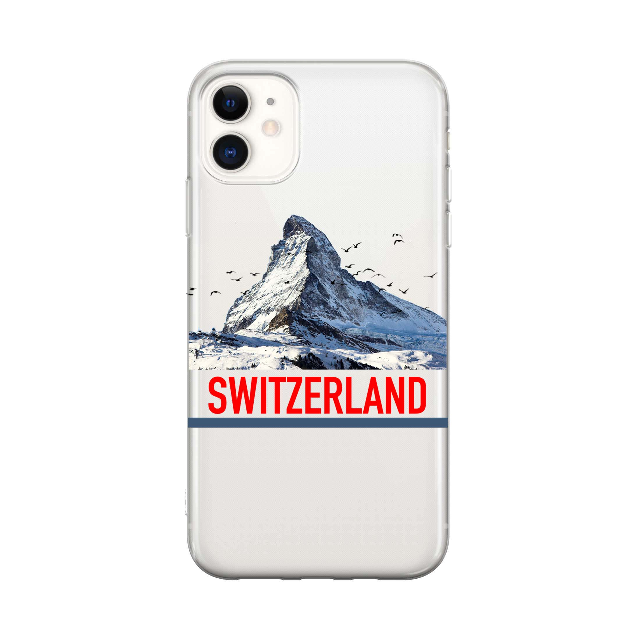 Image of Apfelkiste - iPhone 11 Gummi Schutzhülle Switzerland Matterhorn - Transparent bei Apfelkiste.ch