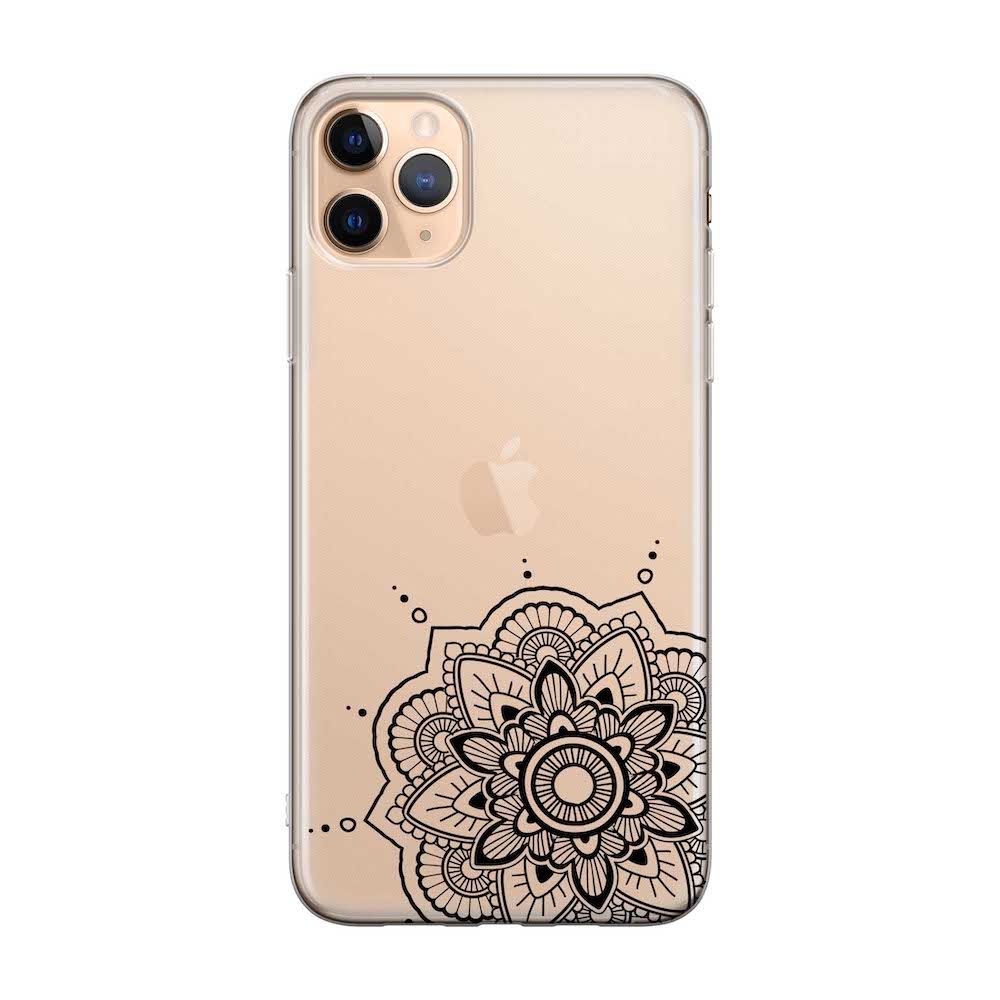 Image of Apfelkiste - iPhone 11 Pro Gummi Schutzhülle Mandala Edge - Transparent bei Apfelkiste.ch