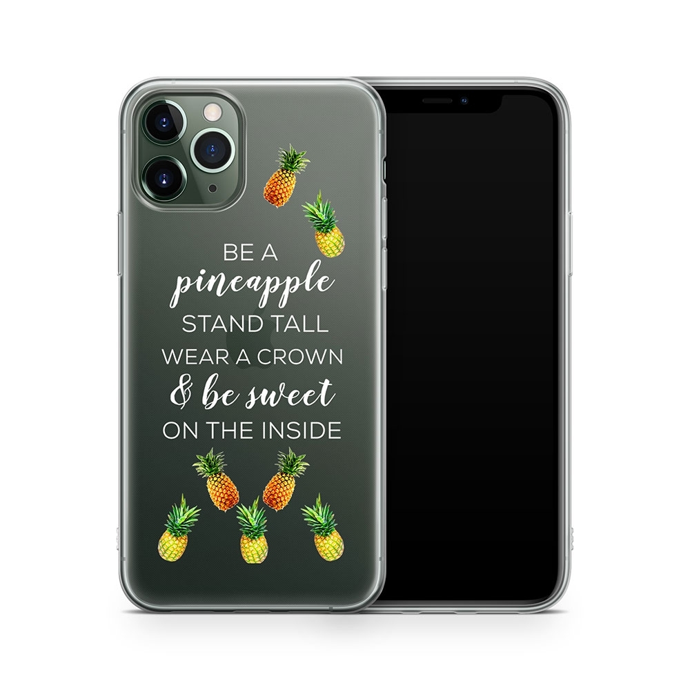 Image of Apfelkiste - iPhone 11 Pro Gummi Schutzhülle Süsse Ananas - Transparent bei Apfelkiste.ch