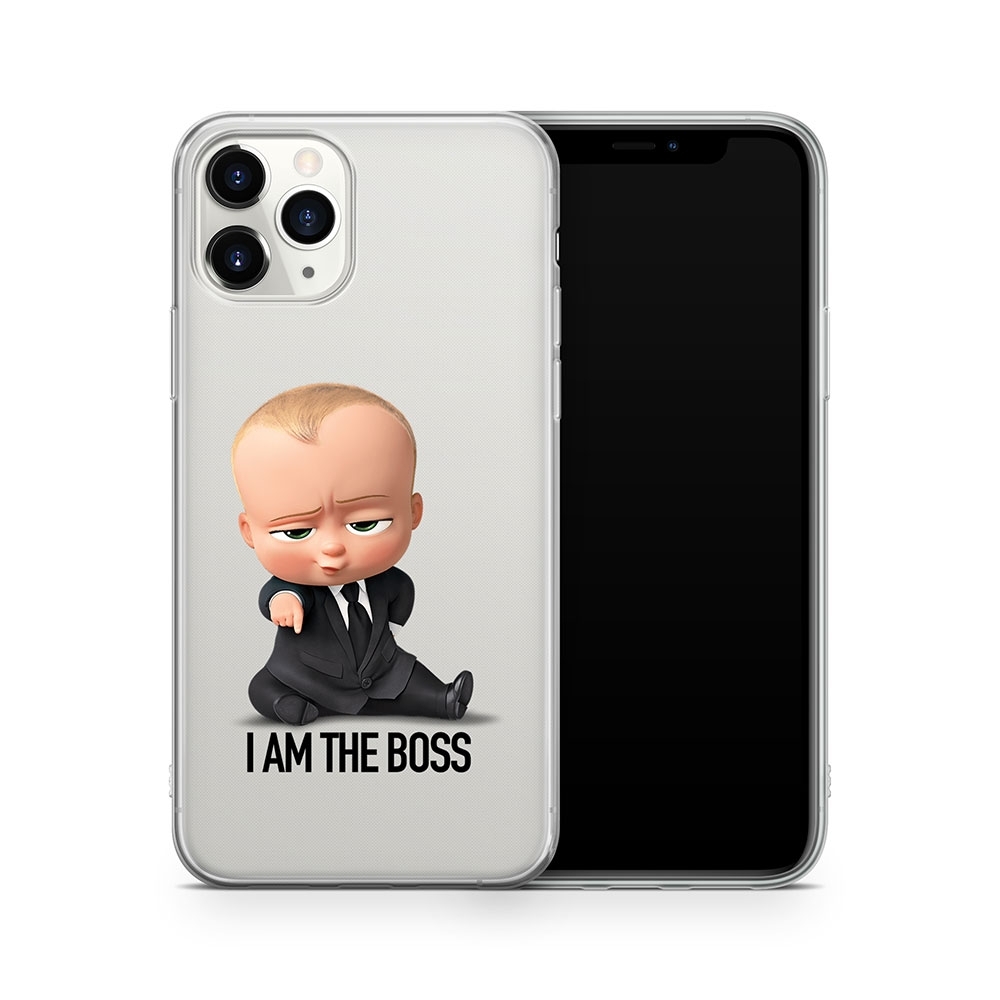 Image of Apfelkiste - iPhone 11 Pro Max Gummi Schutzhülle I am The Boss - Transparent bei Apfelkiste.ch