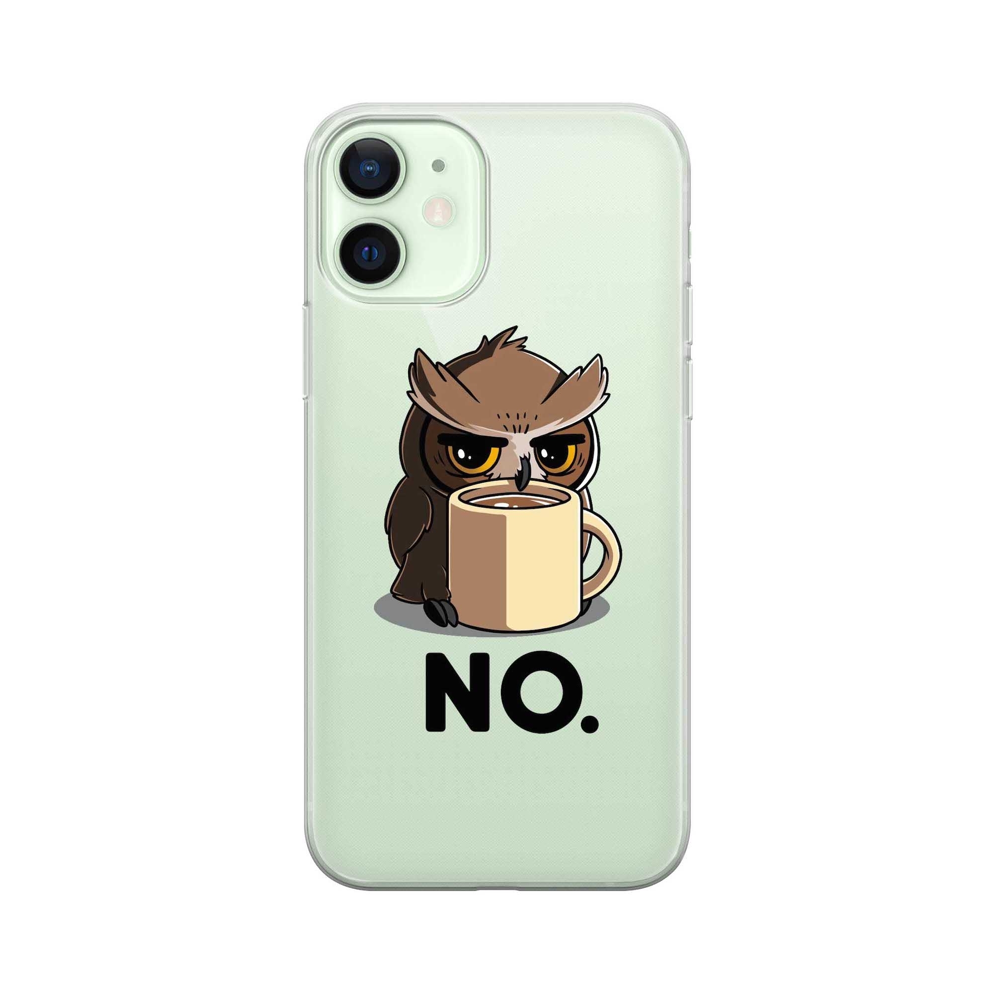 Image of Apfelkiste - iPhone 12 Gummi Schutzhülle Morgenmuffel - Transparent bei Apfelkiste.ch