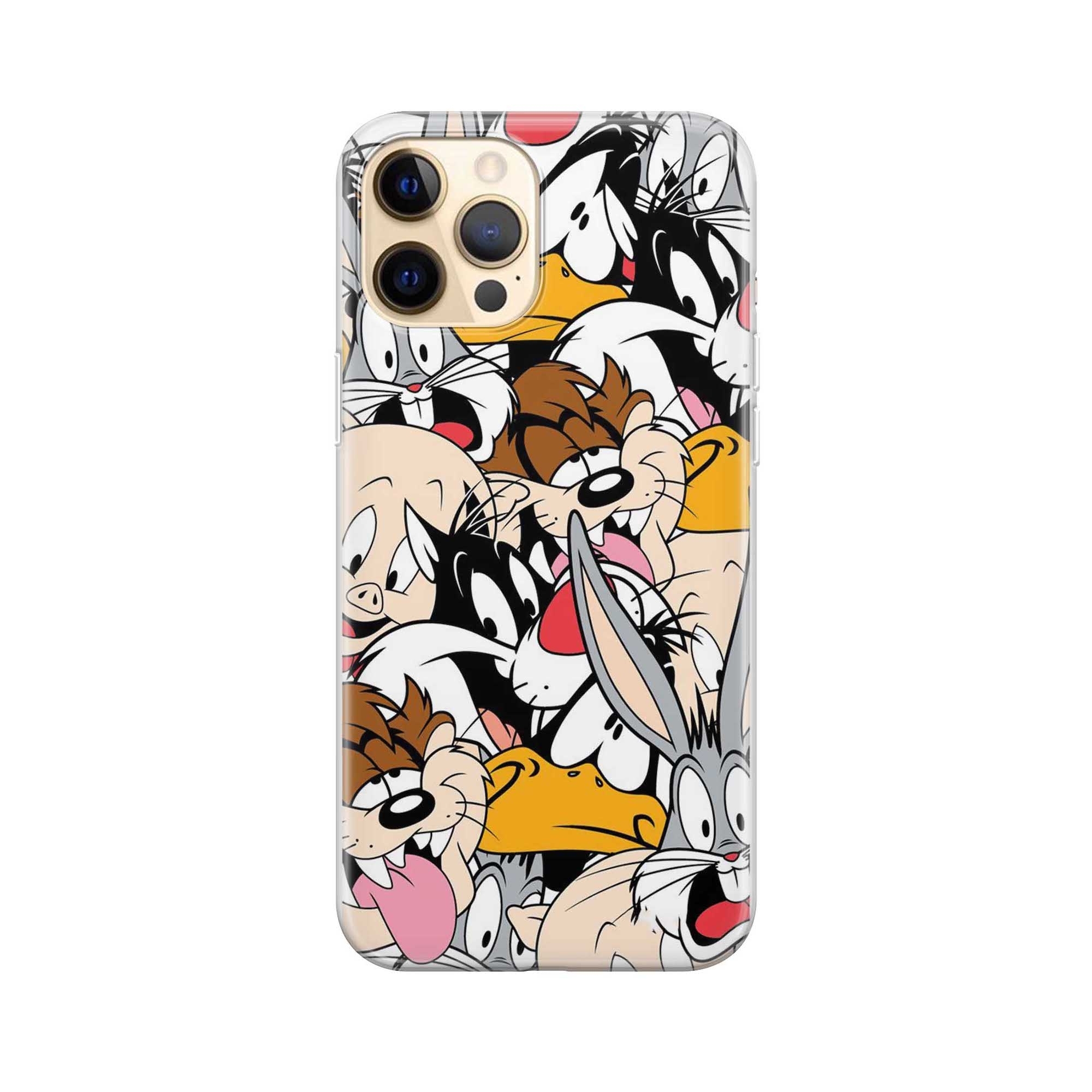 Image of Apfelkiste - iPhone 12 Pro Max Gummi Schutzhülle Cartoon Tierfamilie - Transparent bei Apfelkiste.ch