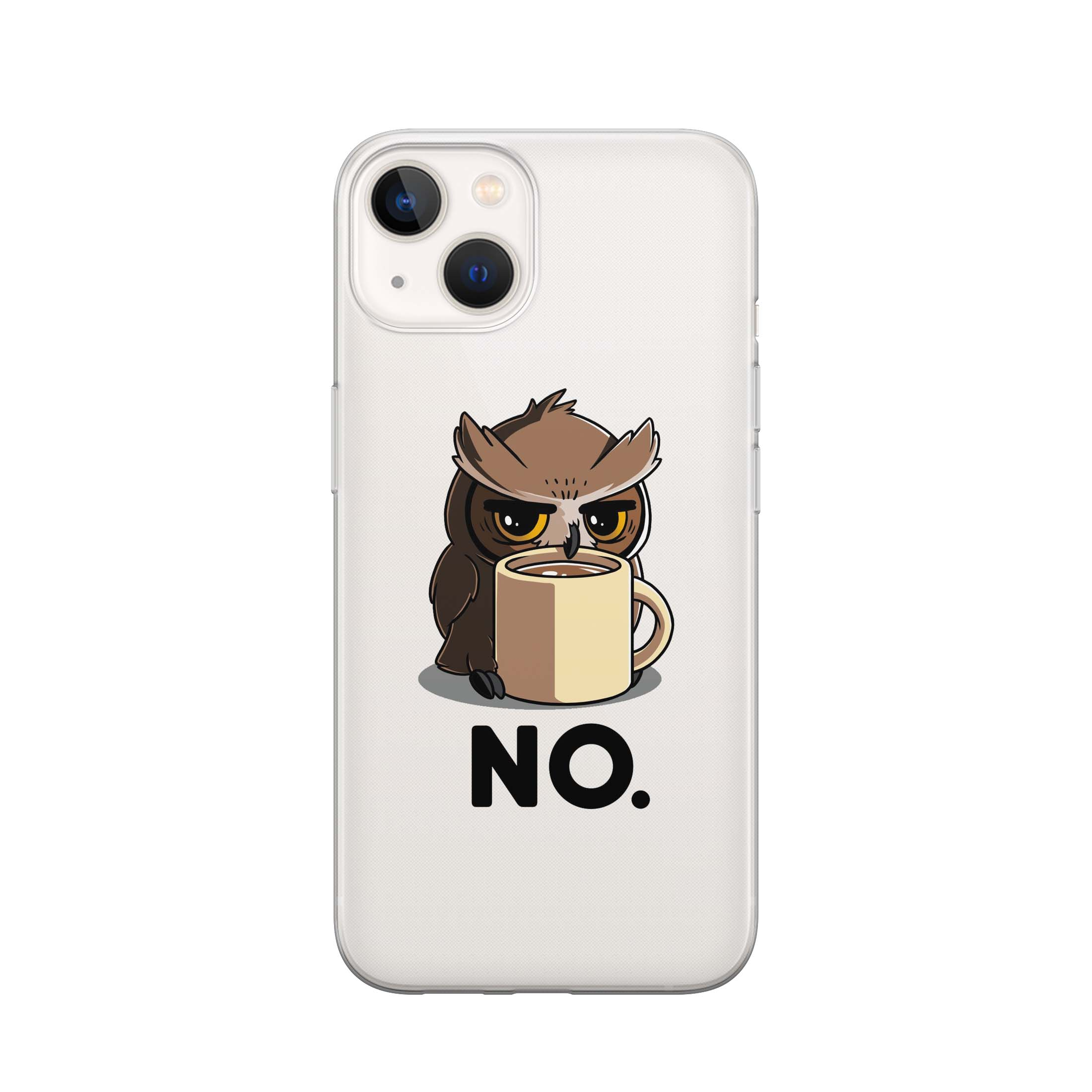 Image of Apfelkiste - iPhone 13 Gummi Schutzhülle Morgenmuffel - Transparent bei Apfelkiste.ch