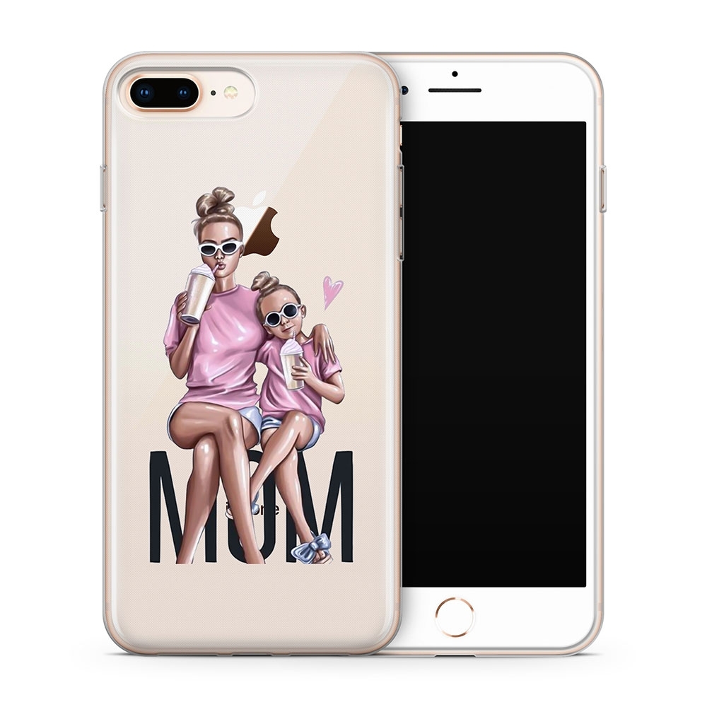 Image of Apfelkiste - iPhone 8 Plus / 7 Plus Gummi Schutzhülle Mom - Transparent bei Apfelkiste.ch