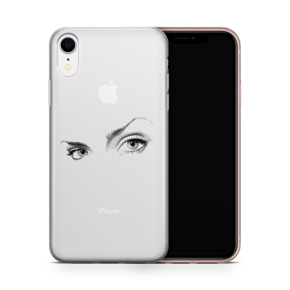 Image of Apfelkiste - iPhone Xr Gummi Schutzhülle Into The Eyes - Transparent bei Apfelkiste.ch