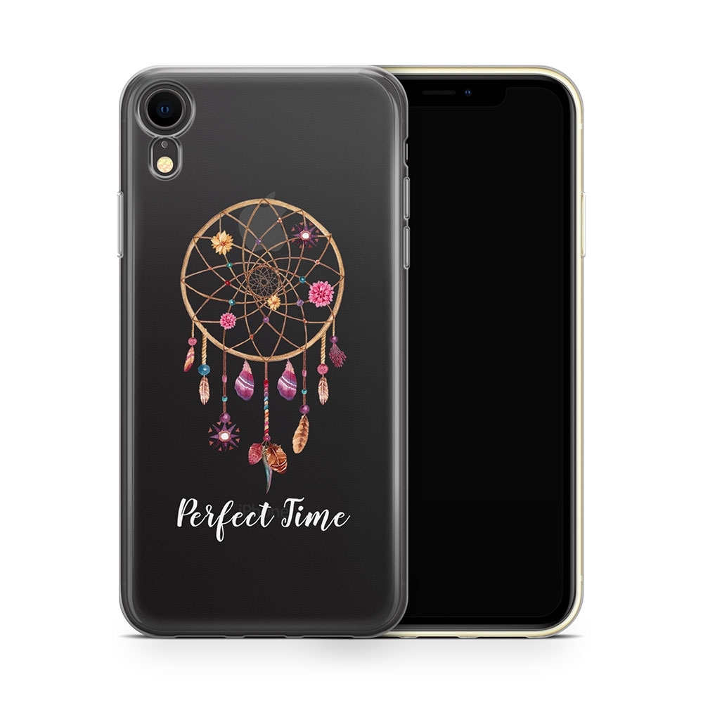 Image of Apfelkiste - iPhone Xr Gummi Schutzhülle Perfect Time - Transparent bei Apfelkiste.ch